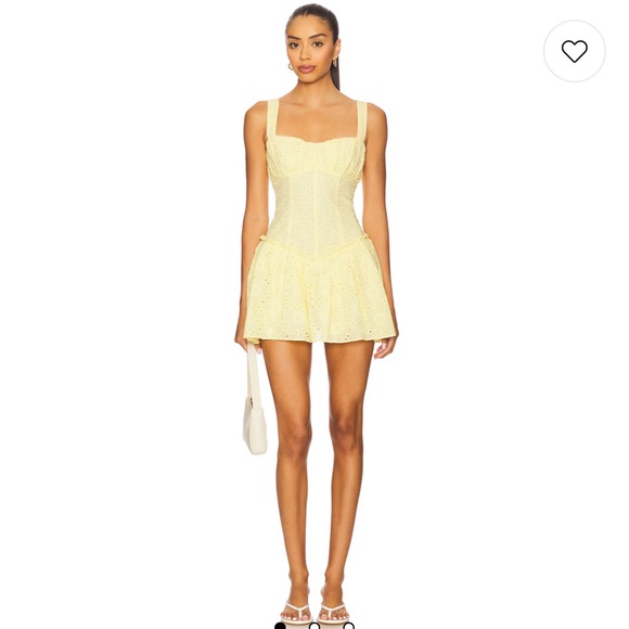 Loretta Romper in Baby Yellow - Picture 2 of 4
